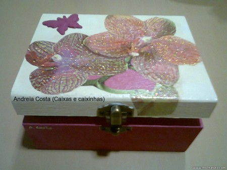 Caixa "Orquídea rosa" REF: C83
